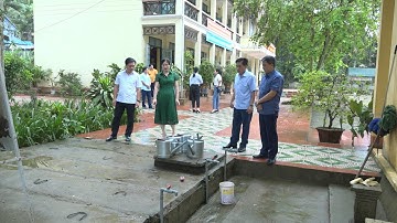 THƯỜNG TRỰC HĐND HUYỆN GIÁM SÁT THU   CHI TÀI CHÍNH VÀ XÃ HỘI HÓA GIÁO DỤC TẠI 2 TRƯỜNG MẦM NON VÀ