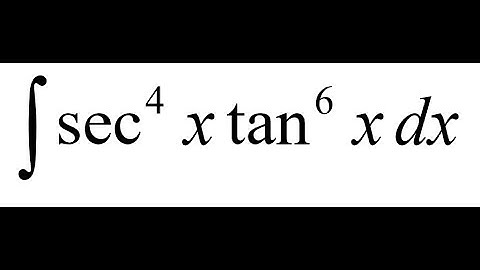 Integrate sec⁴(x)·tan⁶(x) dx | U-Substitution & Trig Identities | Calculus 2 Explained