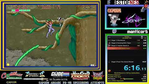 Strider, Capcom Arcade-1989. 1 CC Arcade 1 Player: 10:01