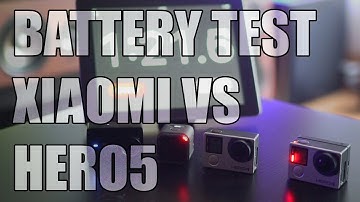 GOPRO HERO5 vs HERO4 BLACK vs XIAOMI YI 4K [Battery test]