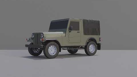 Mahindra Thar 3d model
