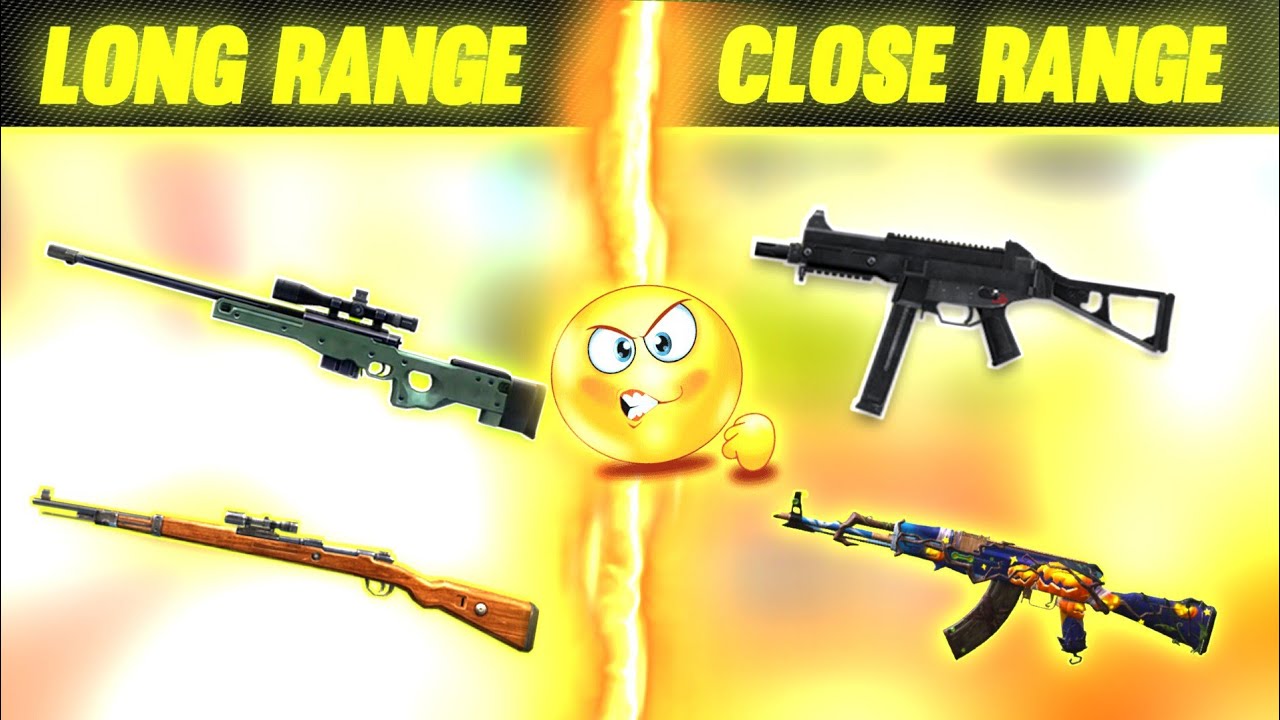 Best Gun Combination Garena Free Fire 🤯 Close Range Long Range Gun
