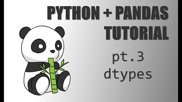 Python + Pandas Tutorial - (Pt.3) dtypes