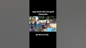 Phong tục của người Campuchia.trang Trí mộ ông bà tổ tiên #short