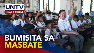 VP Sara Duterte, binisita ang 7 paaralan sa Masbate na naapektuhan ng NPA attacks