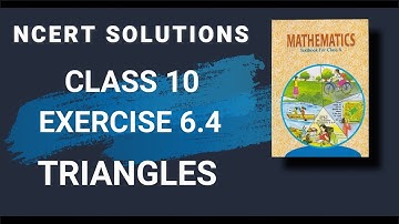 EXERCISE 6.4 Q4 | TRIANGLES | CLASS 10 | NCERT SOLUTIONS
