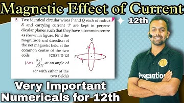 Pfp-5 Magnetic Effect of electric Current/two identical circular wires P and Q each of radius R and
