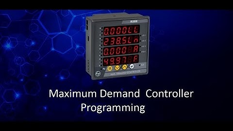 L&T Electrical & Automation Max Demand Controller Programming
