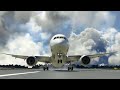 MSFS Boeing 787 -10 Dreamliner descent &amp; landing Singapore Changi International: Singapore Airlines