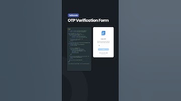 OTP verification form with HTML, CSS and Javascript. Source code link in the comments 🔥
