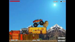 Monster Truck Demolisher gameplay 2017 level 3 screenshot 4