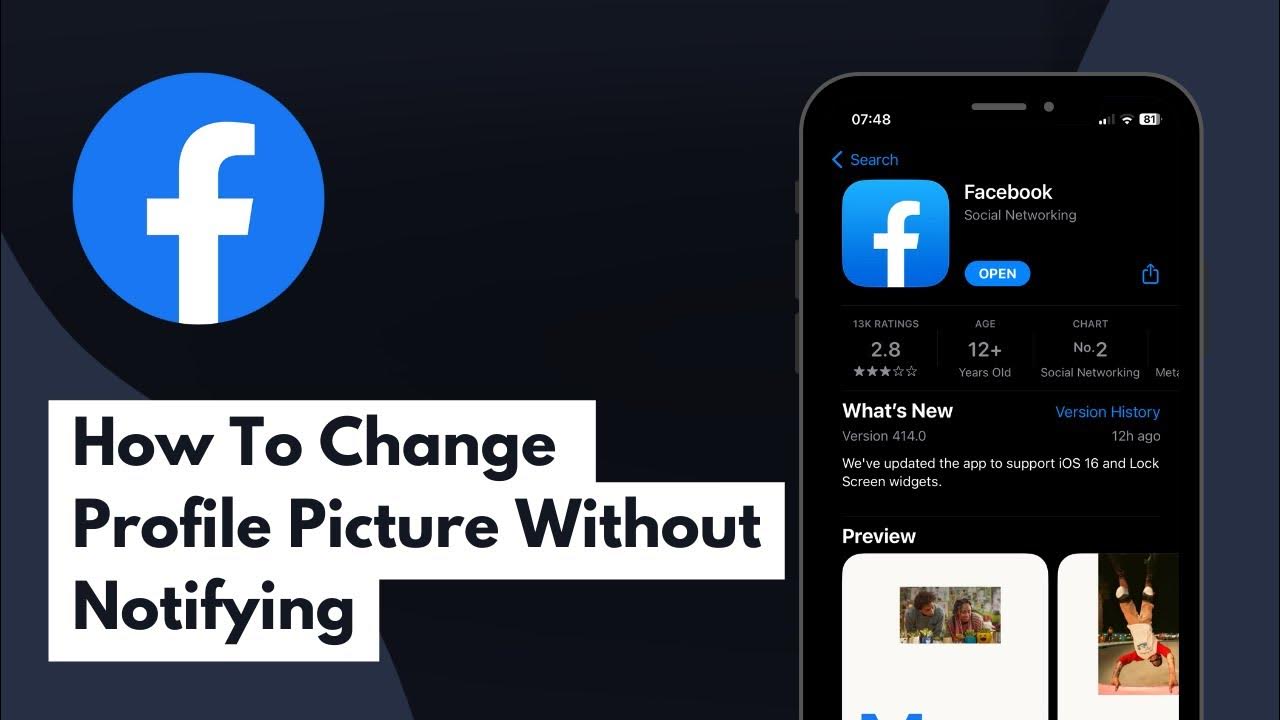 How To Change Facebook Profile Picture Without Notifying Everyone (Full