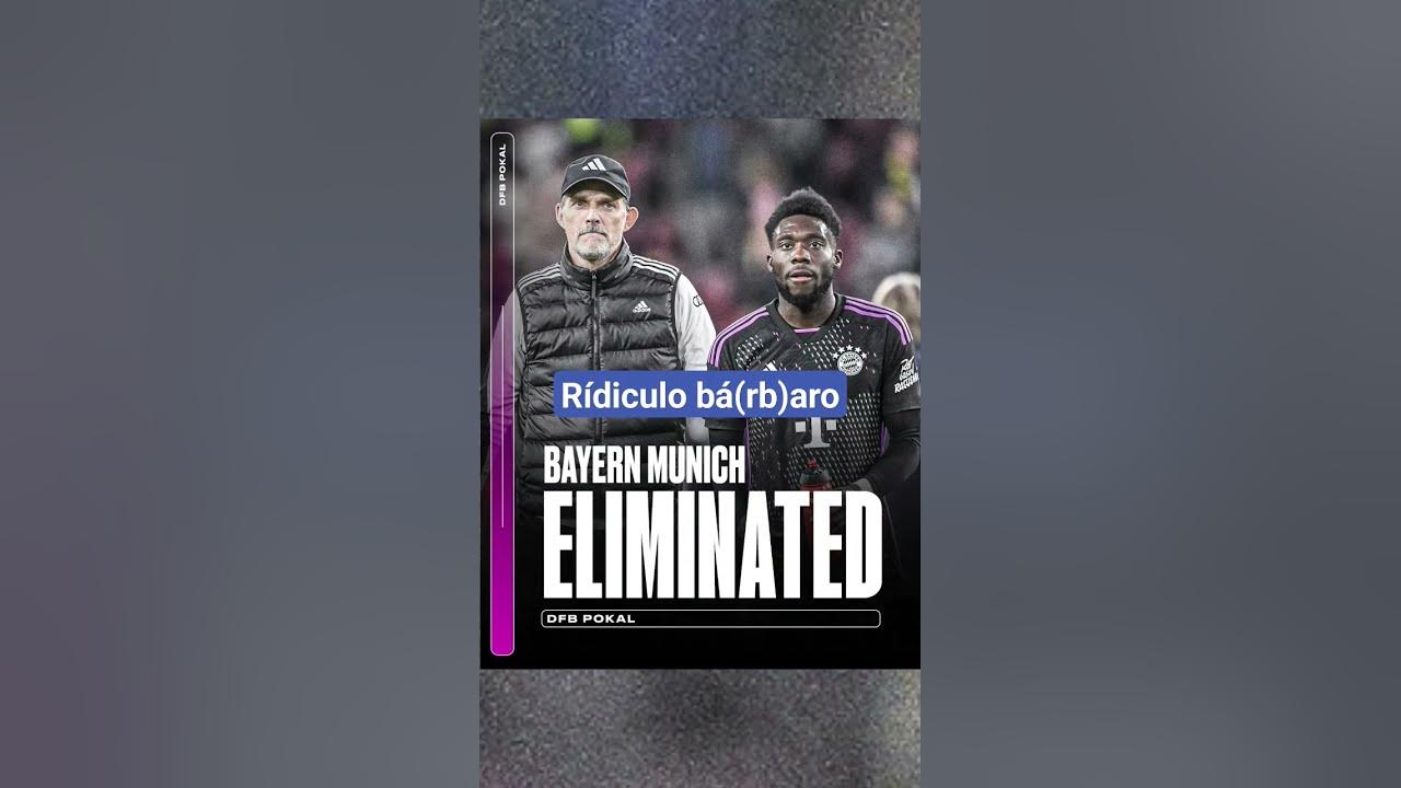 😱 Ridículo del Bayern de Múnich... bayern dfbpokal futbol viral 