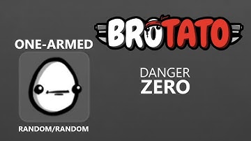 Brotato - One-Armed (Danger 0) with a lightning shiv