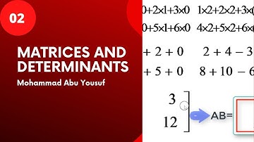 HSC Higher Mathematics 1st Paper  Chapter Matrices and Determinants lecture-2