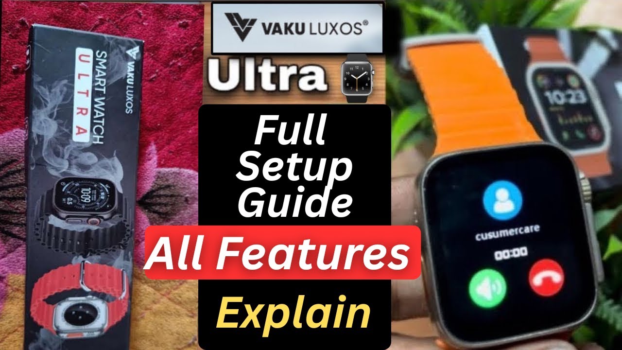 Vaku Luxos smartwatch Setup Guide & Tutorial | vaku luxos smartwatch setup & all features explained🔥
