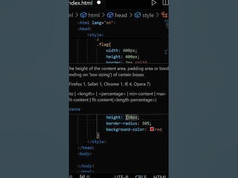 flag of bangladesh using html and css - YouTube
