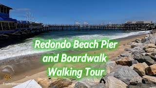 [4K] Redondo Beach Pier Walking Tour, California USA #travel #walkingtour2024 #beachwalk