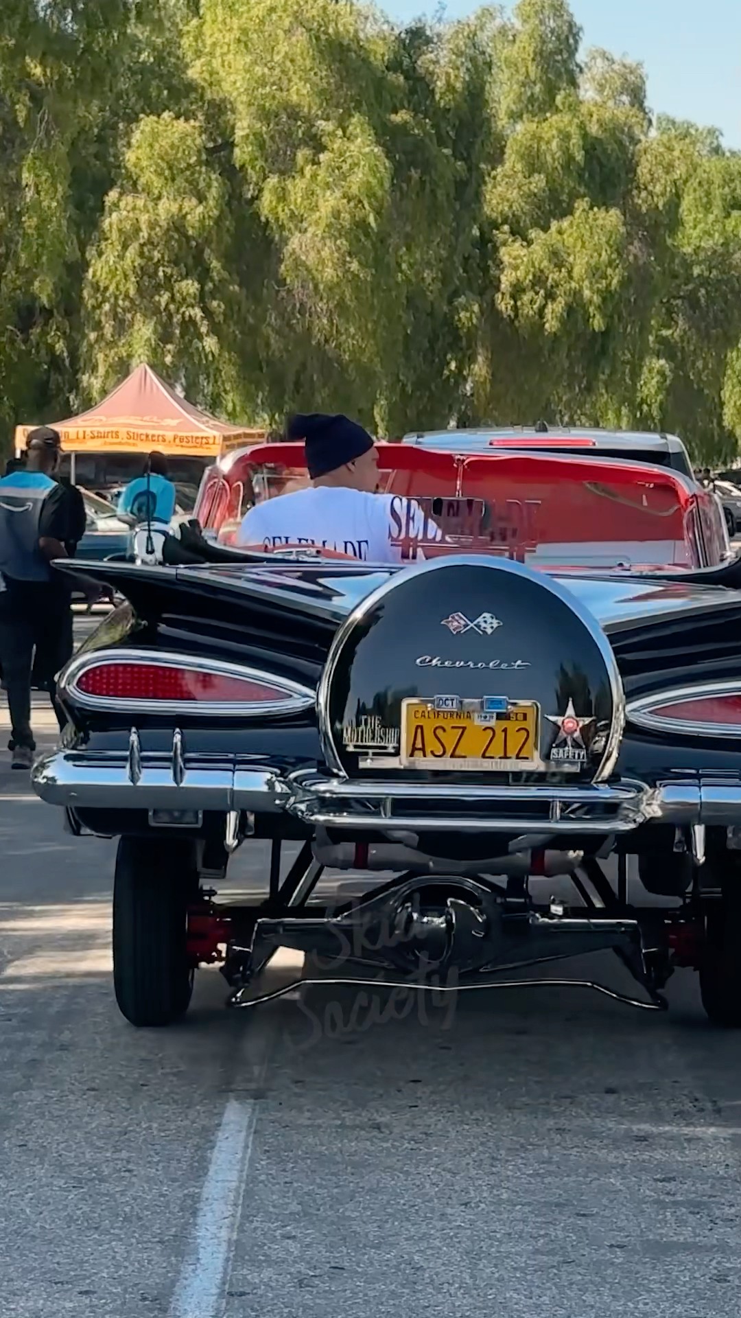 The Mothership' 1959 Chevrolet Impala Rag Top LOWRIDER HITTING