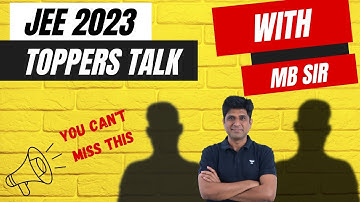 JEE Advanced Toppers In Conversation with MB Sir | Toppers Talk | JEE Advanced 2023 | Kota Pulse