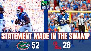 Florida Makes A Statement: Gators Run Past No. 4 Ole Miss 52-28