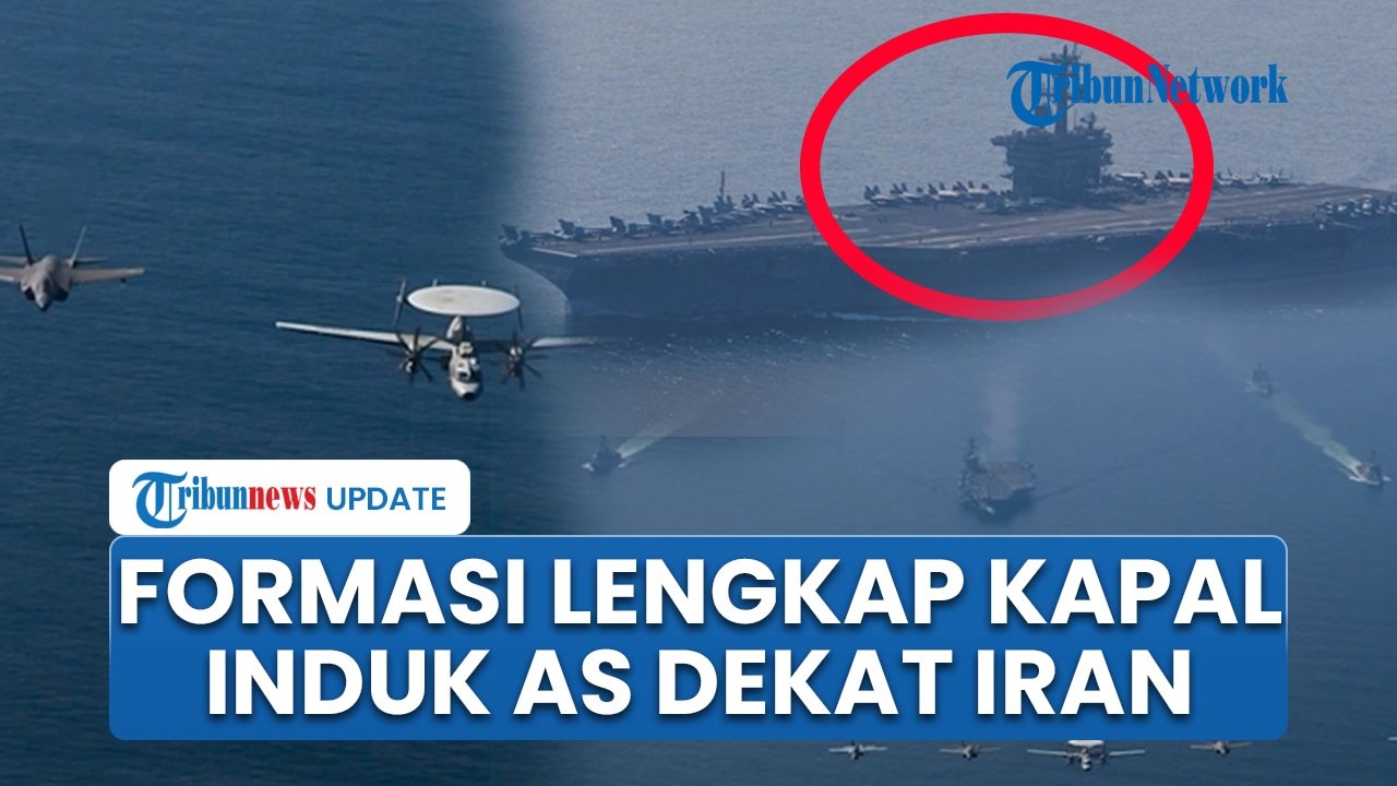 AS Pamer Iring-iringan Armada Tempur, USS Abraham Lincoln Dikawal Sejumlah Kapal Perang & Jet Tempur