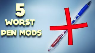 5 Worst pen mods -  beginners should avoid, but they always don't / Pen Spinning