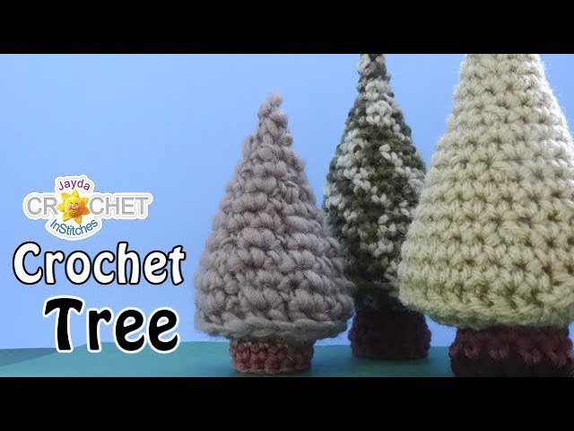 Crochet Chain Wrapped Foam Tree Trio