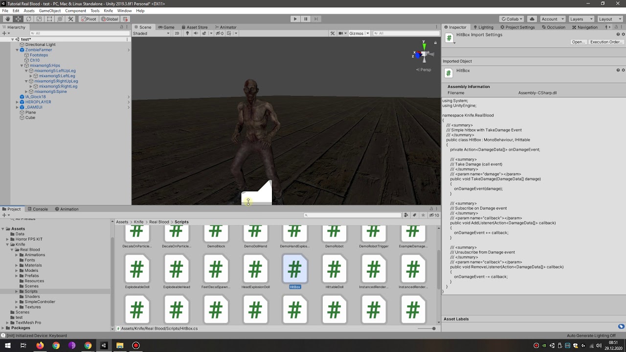 Tutorial Real Blood mit Horror FPS Kit  TEST
