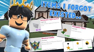 BLOXBURG ITEMS I forgot EXISTED in the game...