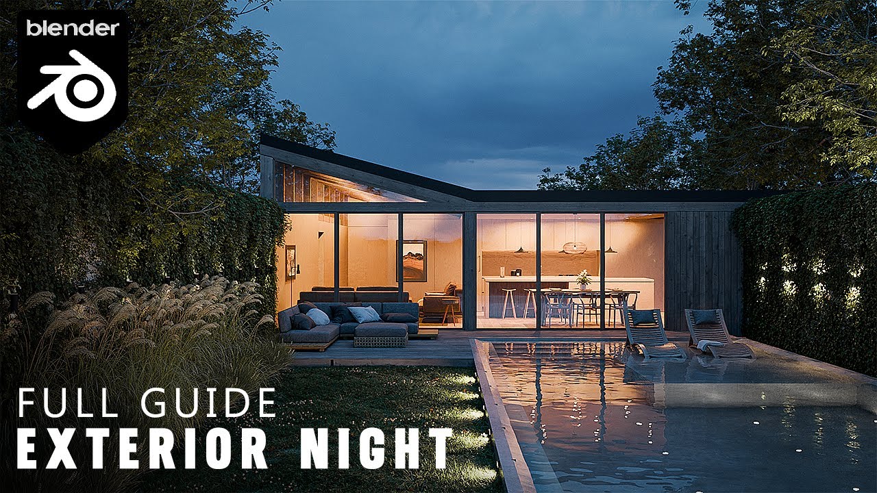 Blender Archviz Night Render Full Guide EP 2