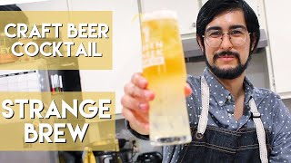 Craft Beer Cocktail: Strange Brew with Citra Lights from Knee Deep Brewing Company
