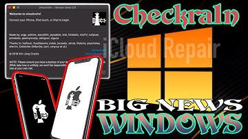 Checkrain 😻  *NEW* ra1nUSB ✔️ iPhone Activation Lock iCloud✔️ Bypass iOS Support Windows 💯