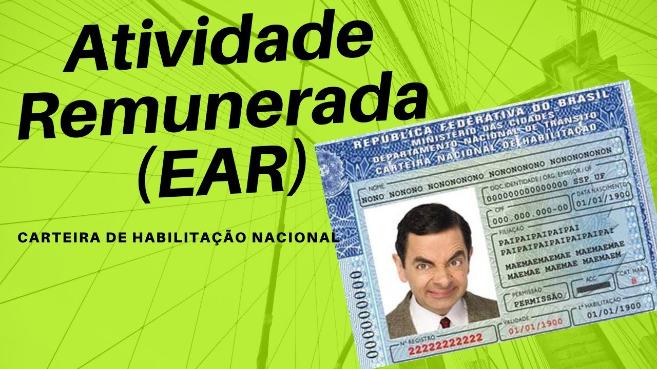 Procedimento Para Colocar a Atividade Remunerada (EAR) na Habilitação ...