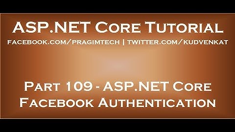 ASP NET Core facebook authentication