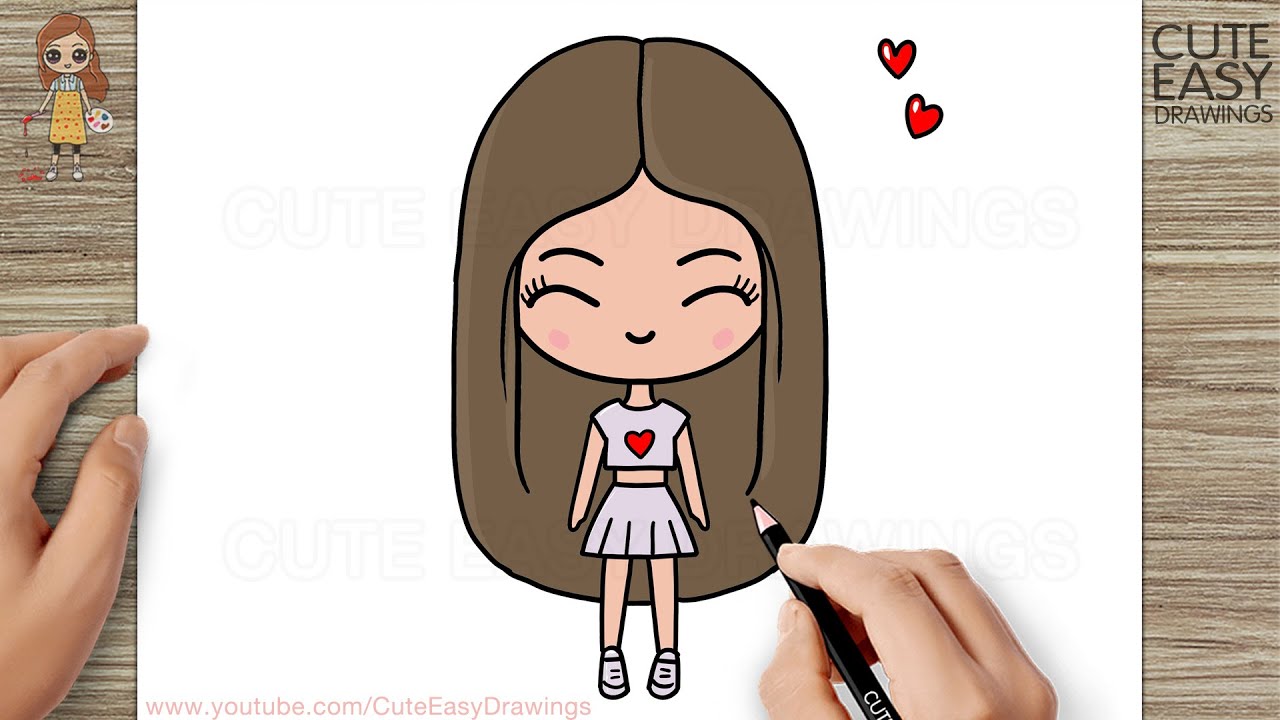 How to draw a Beautiful Girl - Very easy drawing || Pencil sketch for  tutorial || cute girl drawing | #Girldrawing #Pencildrawing #Easydrawing |  By DrawingneeluFacebook