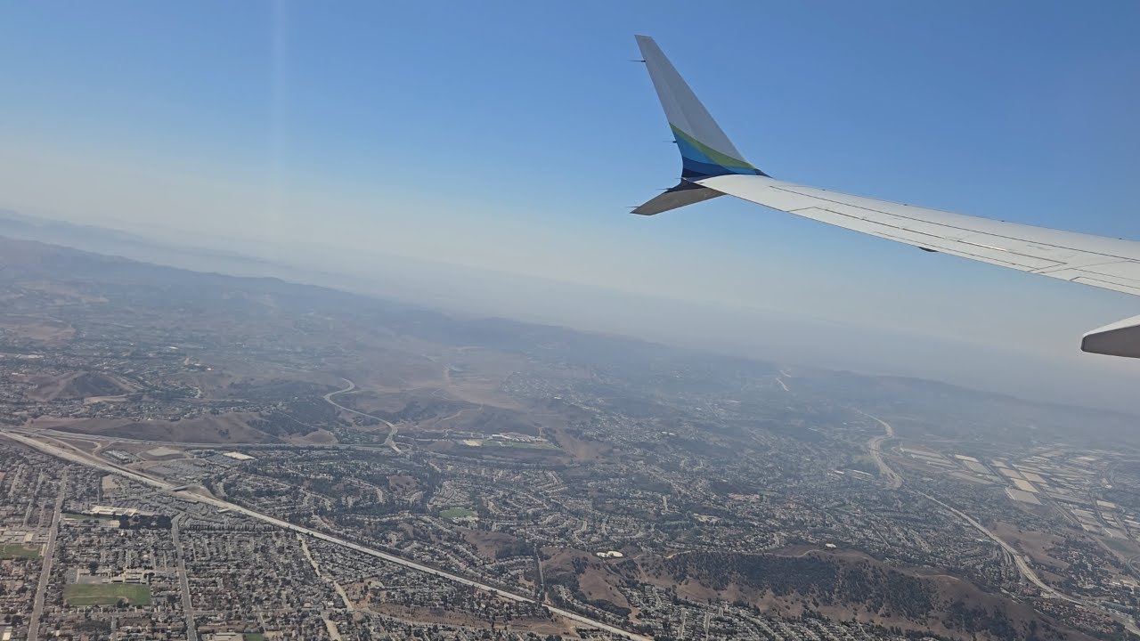 Alaska Airlines Boeing 737 MAX 9[Seattle Kraken Livery]Pushback, Taxi, and Takeoff from Ontario(ONT)