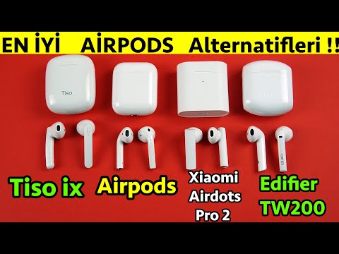 Edifier tw200 vs Tiso ix vs Airpods vs Xiaomi Airdots Pro 2 Tws Bluetooth Kulaklık mikrofon testi