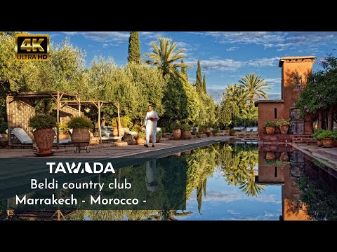 Beldi Country Club Walking Tour Marrakech Morocco 4K Video