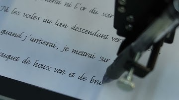 iDraw 2.0 Pen Plotter Handwriting Machine is Writing French