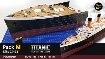 Hachette Build the 1:200 scale RMS Titanic - kits 24-28 (pack 7) #titanic #hachette #modelbuilding