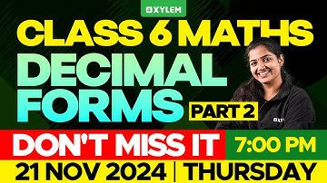 Class 6 Maths | Decimal Forms - Part 2 - Don