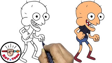 how to draw sumo from clarence step by step easy