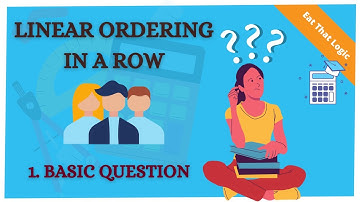 Linear ordering in a row | Basic Question
