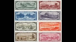 Canada's Landscape Series of Banknotes from 1954