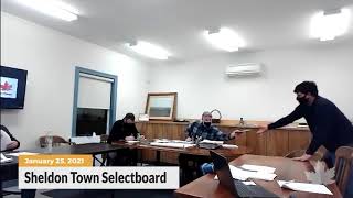Sheldon Town Selectboard | 01/25/2021