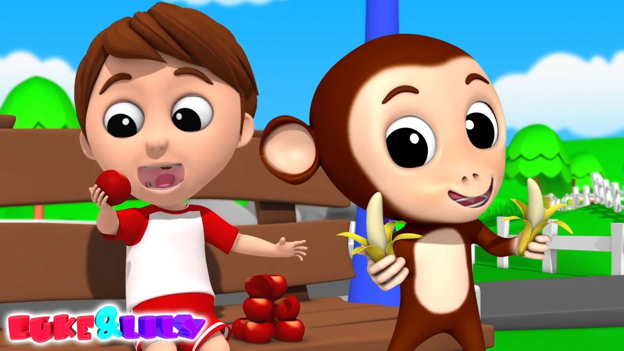 Fruchtlied Vorschul-Lernreime und Videos für Kleinkinder Von Luke and Lilly