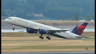 Delta Airlines Boeing 757-200 N67171 Takeoff From Pdx