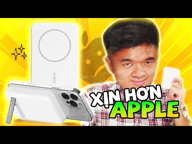 iPhone xịn thì dùng Pin Magsafe này | Review Pin Magsafe Belkin | Belkin Magnetic Power Bank