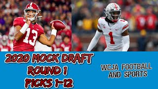 NFL MOCK DRAFT RD 1 (1 - 12)